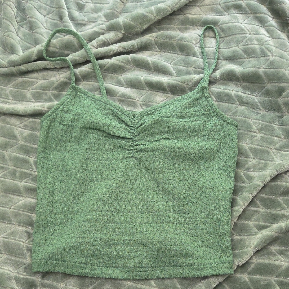Madewell Green Textured Camisole